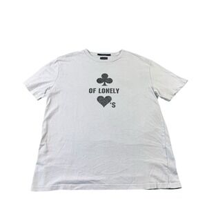 Ksubi Gray Club Of Lonely Hearts Cotton Men's T Shirt Size Medium M